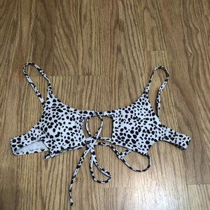 Zarful ANIMAL INSTINCTS swim top light padded tie back Size 6